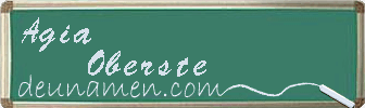 Agia Oberste Visitenkarte